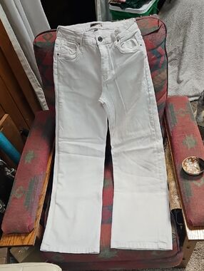 Kut from the Kloth Cream High-Rise Jeans Sz 2 32" Inseam
